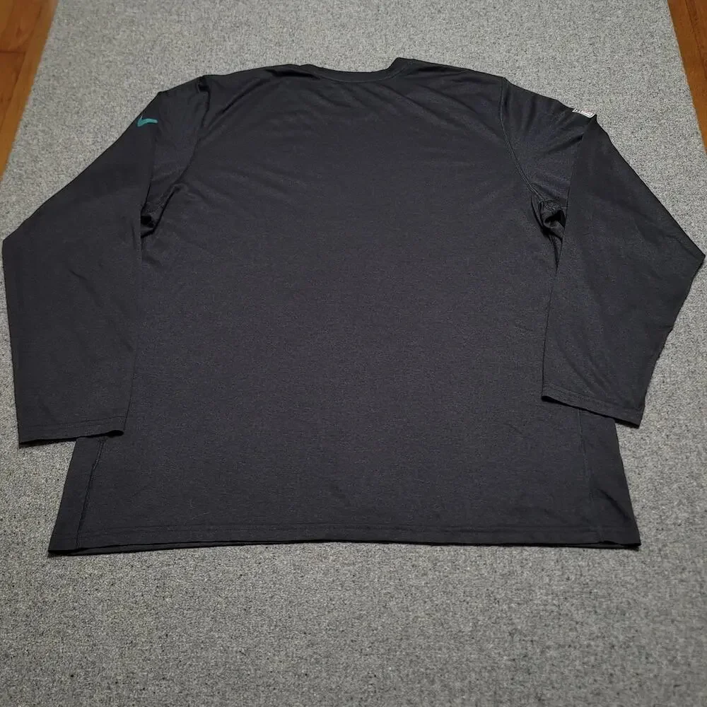 Nike Philadelphia Eagles Shirt Mens 2XL XXL Black NFL On Field Apparel Dri Fit